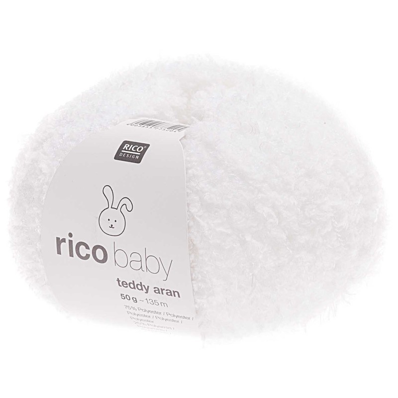 Fil Rico Baby Teddy Aran réf.001 Blanc