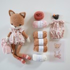Kit Crochet Socquette, jolie renarde – Coffret Complet, Patron PDF