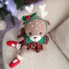 Kit Crochet Solveig, renne de Noël – Coffret Complet, Patron PDF