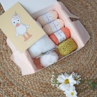 Coffret version 2 : Plume, mon petit caneton en fil 100% coton