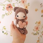 Câlinours, petit ours de la St Valentin : Patron Au Crochet PDF