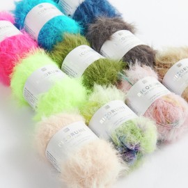 Fil Ricorumi Furry Furry Print réf.001 Pastel